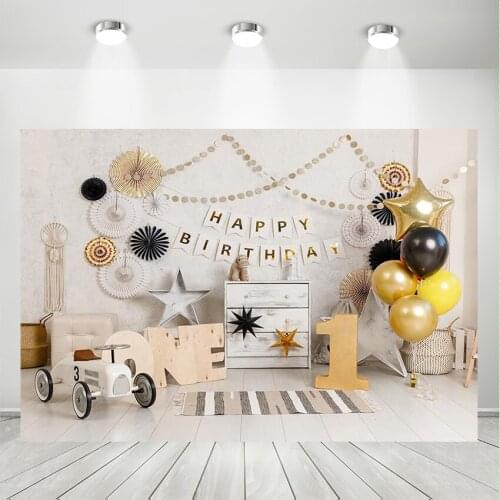 Mehofond Background Birthday Backdrop Baby Shower Pink Balloon Flower Photo Background Birthday Party Photocall Backdrop Prop