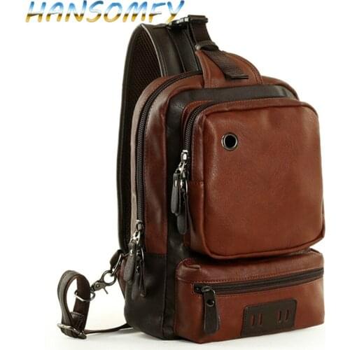 HANSOMFY Mens Brand Bags