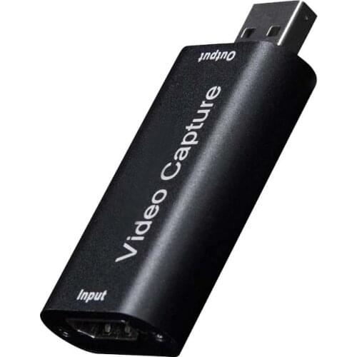 HDMI-Compatible Video Capture Card USB 2.0 Video Grabber Record Box Phone Game DVD Camcorder HD Camera Recording Live Streaming