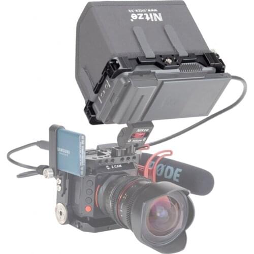 NITZE 5 MONITOR CAGE FOR ATOMOS NINJA V / SHINOBI MONITOR WITHHDMI Cable-Compatible CABLE CLAMP