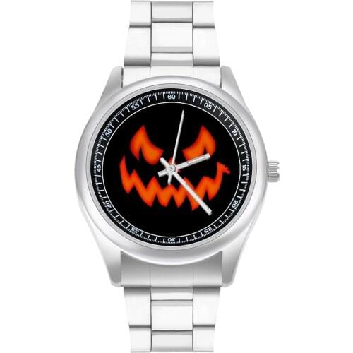 Halloween Pumpkin Quartz Watch Cheap Original Wrist Watch Stainless Ladies Fishing Photo Wristwatch
