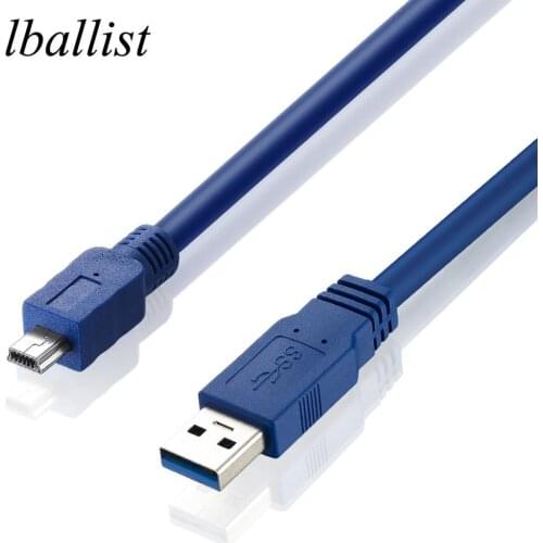 Lballist USB 3.0 Type A Male to Mini 10Pin USB3.0 Data Cable Foil+Braided Shielded 30cm 60cm 1m 1.5m 1.8m 3m 5m