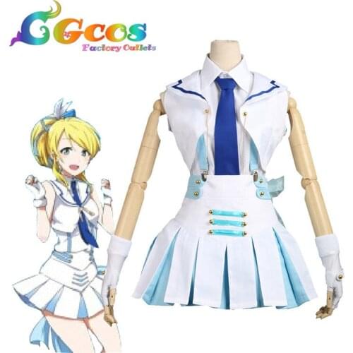 2019 Hot Anime Love Live wonderful rush Eli Ayase Dress Cosplay Costume Free Shipping