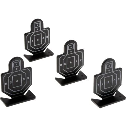 4pcs Solid Human Silhouette Targets For Hunting Shooting Training Practice