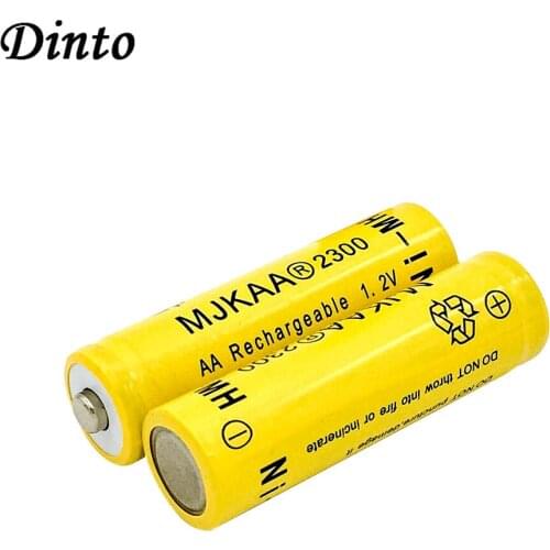 MJKAA 10pcs/lot Rechargeable AA Battery 1.2V 2300mAh AA Ni-MH Batteries for Clock Toys LED Light Camera Radio MP3