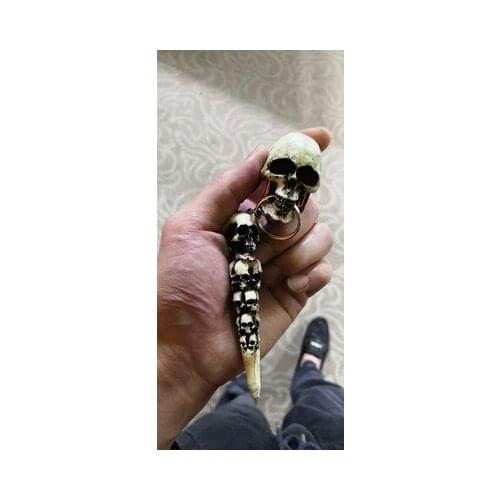FAshion Billiard Chalk Holder Snooker Chalk Carrying Holder Skull Head Easy Convenience Professional Billiard Accessories
