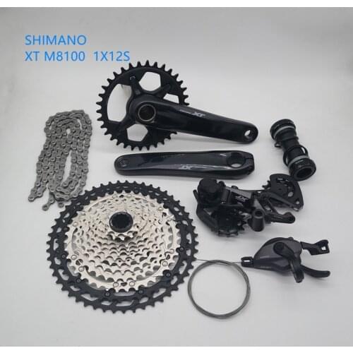 SHIMANO DEORE XT M8100 12s groupset 32T 34T 36T 170 and 175mm crank mountain bike MTB group 1x12 Speed 10-51T cassette