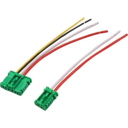 New 2Pcs Plug Connector Wiring Harness for Heater Blower Resistor 6441.L2 7701048390 7701207718