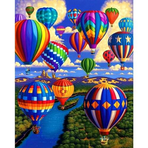 1000pcs Paper Puzzles DIY Hot Air Balloon Picture Assembling Toys for Children Adults Jigsaw Educational Game Play Toys Gift