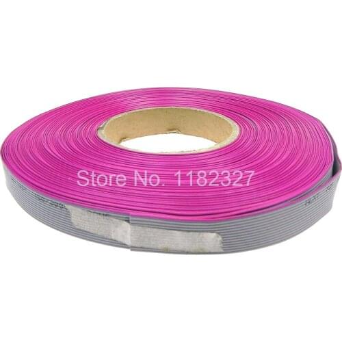 5 meters/lot) Flat Ribbon Cable AWG28 14Pin 1.0mm pitch 5000mm / 5 meters Grey Color IDC cable Free Shipping