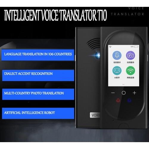 T10 Portable Intelligent Voice Translator 106 Languages Real-time Online Translation Andphoto Translation Can Be Used To Travel