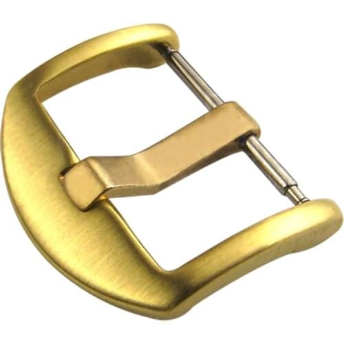 Watch Band Clasp18mm 20mm 22mm 24mm Bronze Brass Leather Rubber Watchbands Strap Pin Buckle Belt Watch Accessories