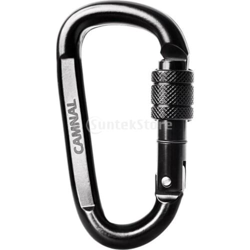 Heavy Duty 30KN Rock Climbing Carabiner, Large Auto Locking Carabiner Dog Leash for Rappelling Swing Camping Backpacking