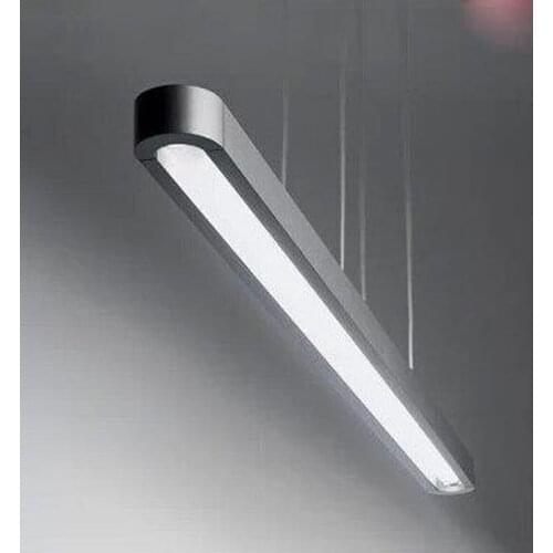 Office chandelier LED modern minimalist conference room creative study round rectangular aluminum lamps led lighting fixture led