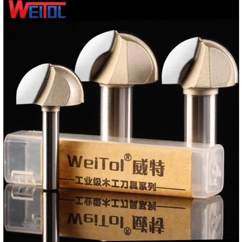Weitol 12.7 mm woodworking tools,CNC wood mochine Solid Carbide Milling Cutter,Professional Round bottom bit,MDF,PVC,wood tool