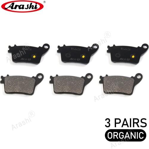 Arashi Rear Brake Pads Motorcycle Discs Rotors Pad For KAWASAKI NINJA ZX-10R ZX10R / ABS 2011 2012 2013 2014 2015