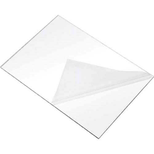 1pc Clear Acrylic Mirror Board Acrylic Plxiglass Mirror Decal Sticker 3mm Thickness Wall Mirror Sheet Home DIY Decor Handmade