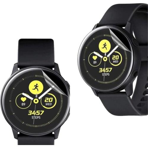 2pcs Anti-shock Soft TPU Ultra Clear Protective Film Guard For Samsung Galaxy Watch Active SmartWatch LCD Screen Protector Cover