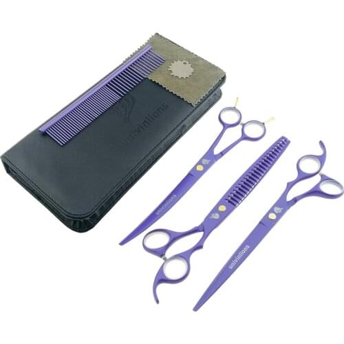8" univinlions dog grooming scissors set pet grooming scissors pet shears dog clippers professional dog shears cat hair clippers