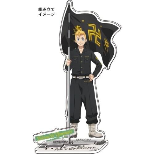 Anime Tokyo Revengers Hanagaki Takemichi Sano Manjiro Ryuguji Ken Acrylic Stand Figure Model Tabletop Toy Carry the Flag Series