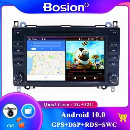2din Android 10.0 Auto Radio Car DVD Multimedia for Mercedes Benz B200 A B Class W169 W245 Viano Vito W639 Sprinter W906 GPS DAB