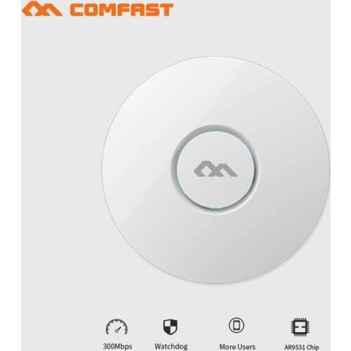 COMFAST 300Mbps Wireless Ceiling AP wifi Router widi coverage access point antenna indoor AP with 48V poe Wifi Signal Amplifier