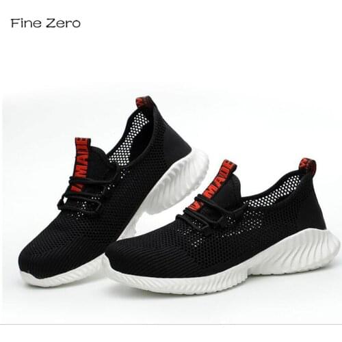 2020 Summer Unisex Air Mesh Breathable Steel Toe Cap Safety Shoes Men Outdoor Anti-slip Steel Puncture Proof Boots Work Shoes