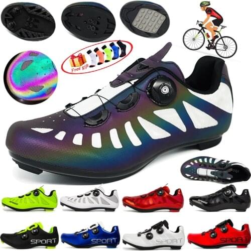 Breathable Cycling Shoes Men Road Self-locking Outdoor Bicycle Sports Shoes Non-slip Mtb Biking Shoes Racing SPD Cycling Shoes