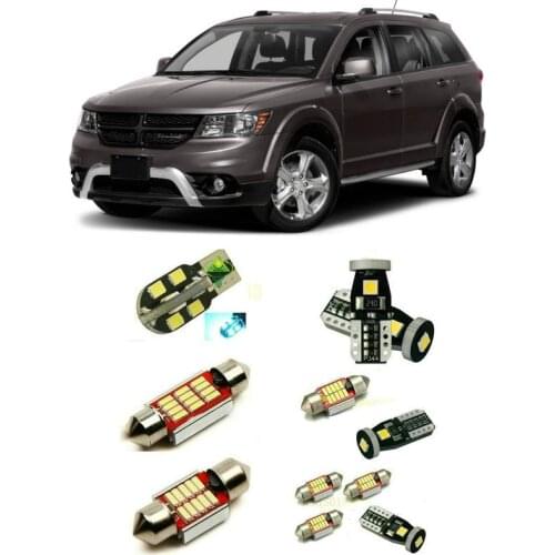 Car Led interior lights For Dodge Journey 2019 10pc Led Lights For Cars lighting kit bulbs Canbus