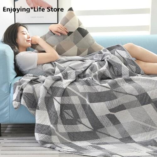 Cotton Three-layer Gauze Towel Quilt In Summer Single Double Air Conditioning Is Adult Cotton Summer Quilt Blanket