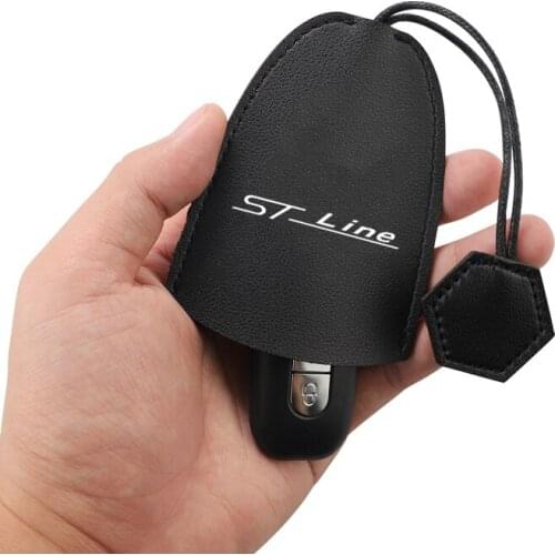 PU Leather Pull Type Key Bag Car Key Holder Case New Leather Keychain Pouch For Ford Focus mk2 st Vignale / st-line f150