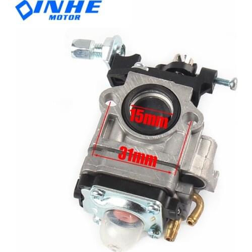 15mm Carburetor Kit For Brushcutter 43cc 49cc 52cc Strimmer Cutter Chainsaw Carb