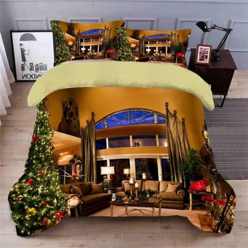 Bedding Set Duvet Cover Pillowcase Bedding New 3D Christmas tree Printing Bedclothes Bedding Decor Comfortable Bedding Sets