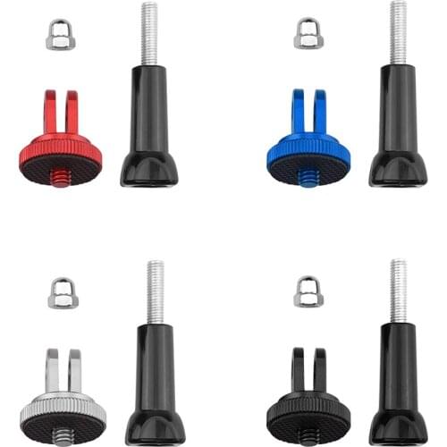 Aluminum Alloy Action Camera Mount 1/4 inch Screw Adapter for Insta360 ONE X2/X Tripod Selfie Stick Strap Holder Connector