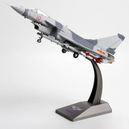 Diecast 1/60 Scale China Airforce J-10 Fire Fang Fighter Air Force Aircraft Plane Model Alloy Airline Toys Collection Souvenir