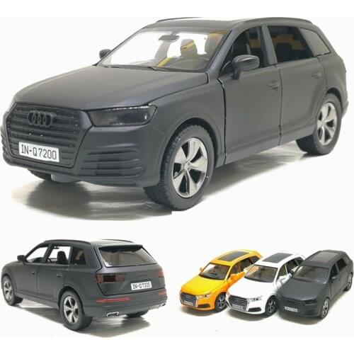 New High Simulation 1:32 Audi Q7 SUV Alloy Model Car Diecast Metal Pull Back Car Toy For Kids Gifts Collection Free Shipping