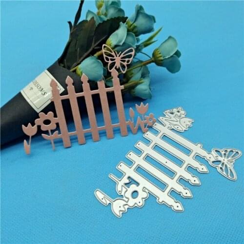 H55A Butterfly Fence Metal Cutting Dies Stencil DIY Scrapbooking Album Paper Card Template Mold Embossing Craft Decoration