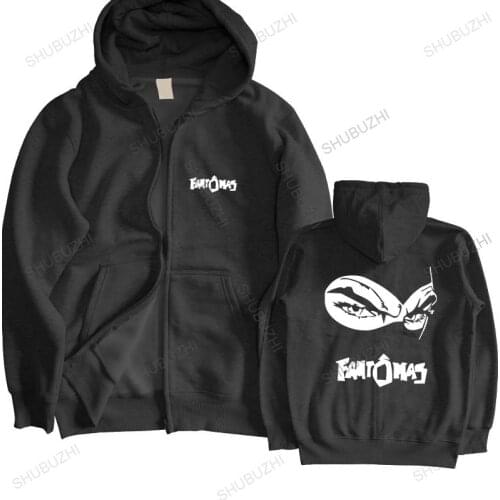 Fashion brand winter hoodies FANTOMAS Logo Mr.Bungle Avant Garde Metal Band male hooded zipper warm jacket