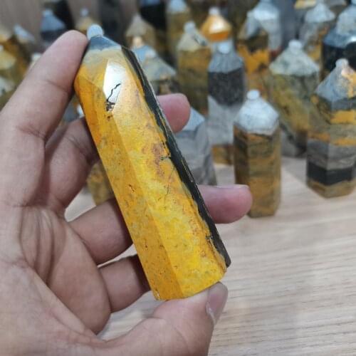 Natural Crystal Bumblebee Crystal Point Jasper Rare Gem Chakra For Healing Decoration Gift