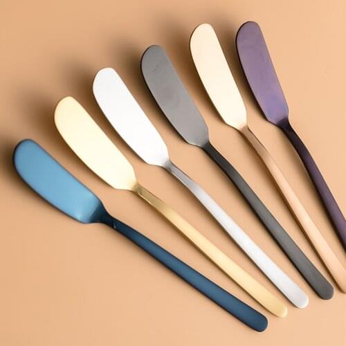 1PC Butter Knife Spatula Cheese cutter Stainless Steel Knives Butter Bread Toast butter Spread Jam knife