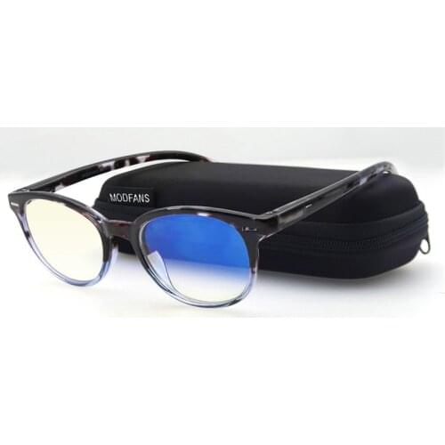 Blue Light Blocking Glasses Women Men Round Frame Ray Anti Filter Radiation Computer Goggle Gaming Spectacles