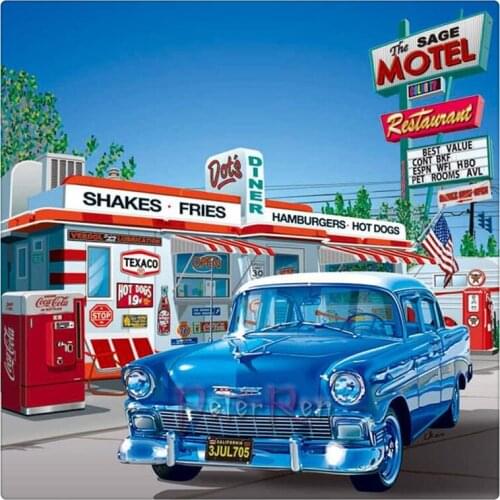 Car Full Square Round Stones Cartoon 5D Diamond Painting Animal Diamond Embroidery Cross Stitch 3D Rhinestone Picture Home Decor