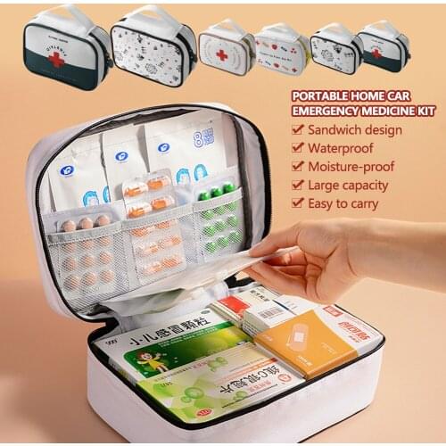 Portable First Aid Medical Kit Travel Outdoor Camping Useful Mini Medicine Storage Bag Camping Emergency Survival Bag Pill Case