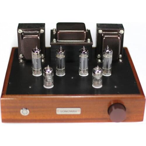 Latest Dynaco 6P14/EL84 10W*2 push-pull circuit amplifier, tube amplifier, 12AX7 push. Frequency response range 20HZ-30KHZ