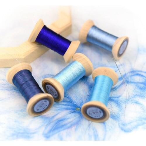 Sapphire blue series of Gold Line/French embroidery thread/embroidery spool/colorful gold embroidery thread/ 50 meters/piece