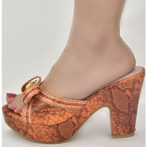 Latest Design Wedding Shoes Bride Pumps Women Shoes Women Shoes High Heel Open Toe Pumps Nigerian Women Party Pumps Slip On