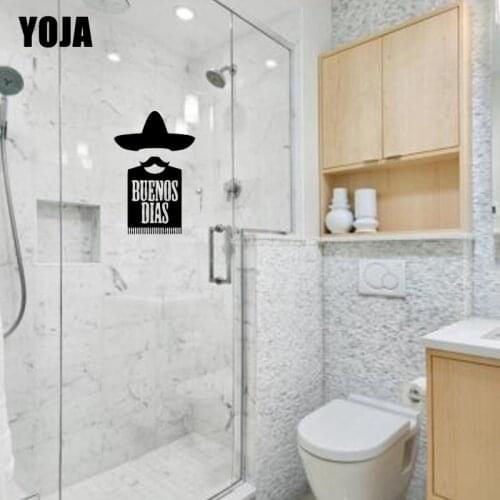 YOJA 30x19.7CM Interesting Home Decor Wall Stickers Modern Glass Post Decals G2-0141