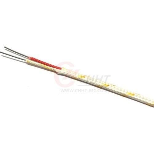 1M/2M K Type Fiberglass Insulation Thermocouple Wire With HH-K-24-CH 2*24AWG