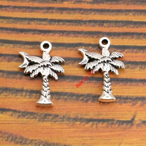 10pcs Tibetan Silver Plated Tree Charm Pendant fit Bracelet Necklace Jewelry DIY Making Accessories 21x15mm
