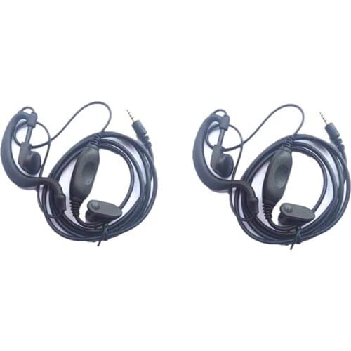 2 pcs PUXING PX-2R Earphone PX-A6 Earpiece ear mic for two way radio Puxing Px2r pxA6 headset